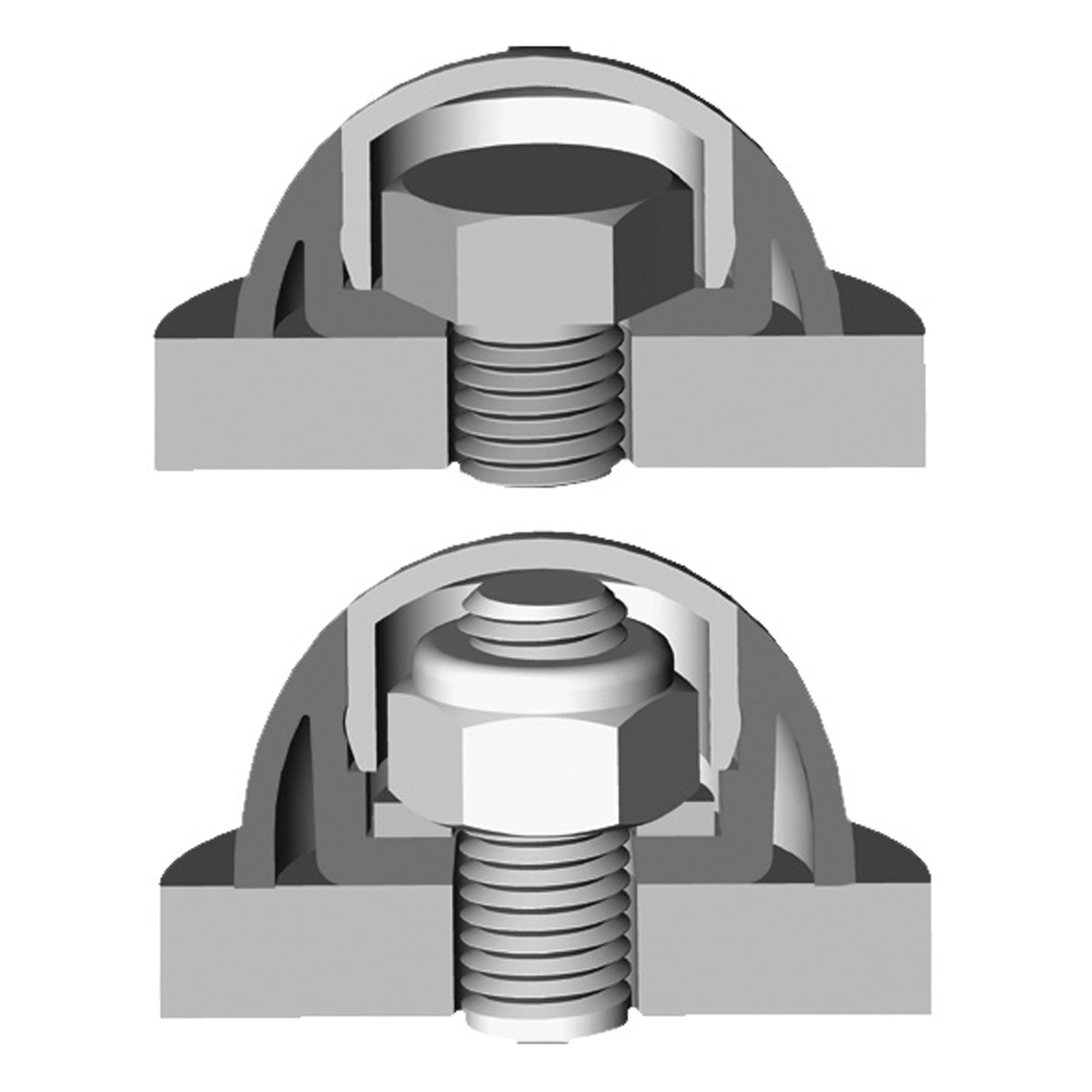 Krytka matíc s&nbsp;podložkou