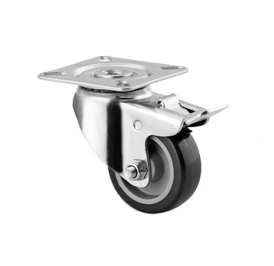 Otočné kolečko s&nbsp;brzdou a ploténkou