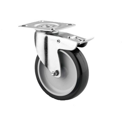 Otočné kolečko s&nbsp;brzdou a ploténkou