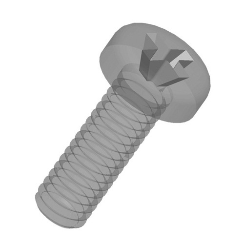 Šroub celoplastový – čirý