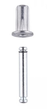 Čep s&nbsp;pojistným kroužkem a kovovým pouzdrem