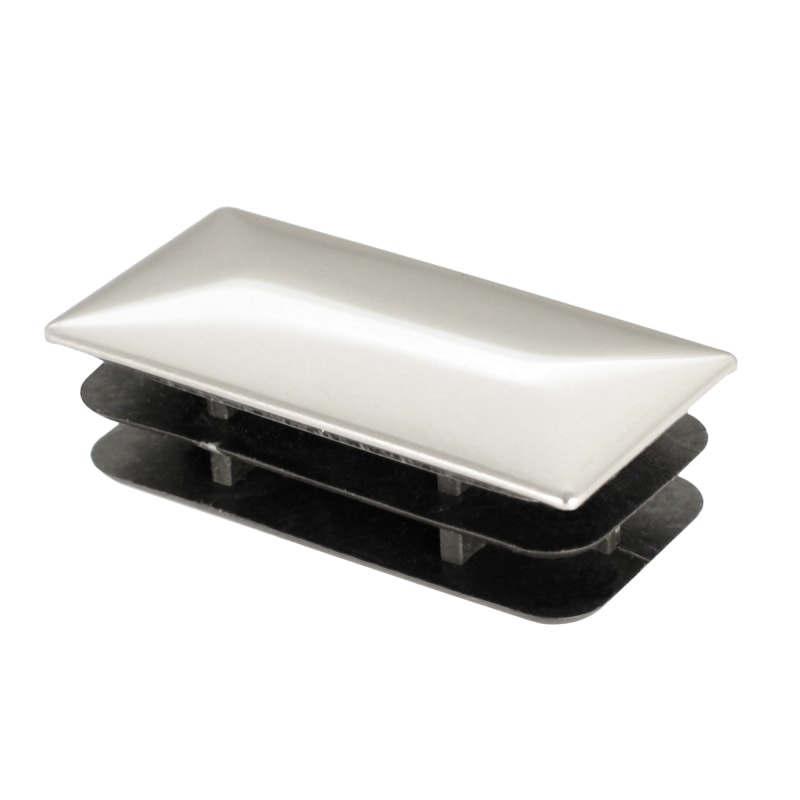 Záslepka obdelníková – hlava chrom