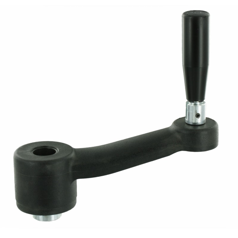 Klika se sklopnou rukojetí a slepou dírou