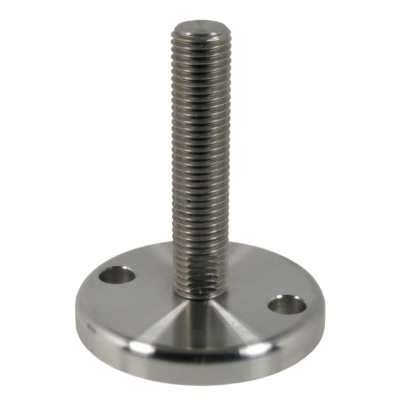 Noha ku strojom s&nbsp;otvormi k&nbsp;upevneniu – nerez