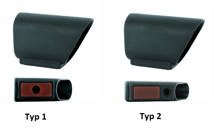 Kluzák pro plochoovál s&nbsp;podloužkou tlumící zvuk