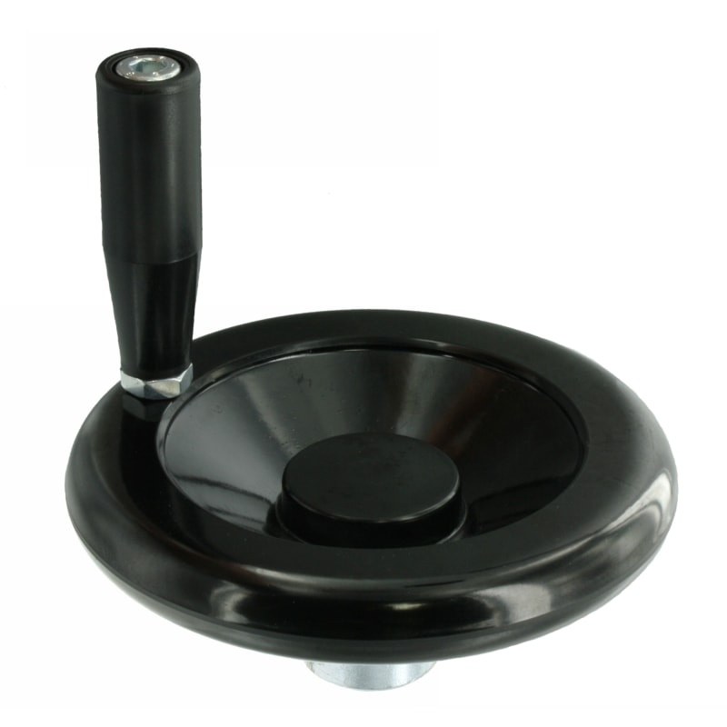 Diskové ovládací kolo s&nbsp;otočnou rukojetí