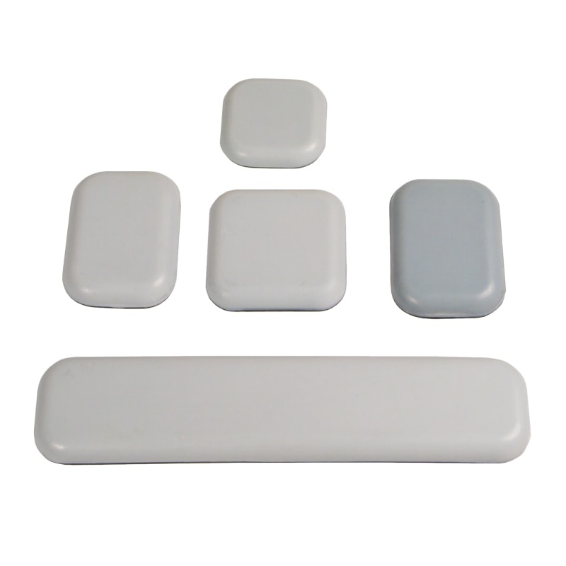 Kluzák univerzální čtyřhranný – guma PTFE