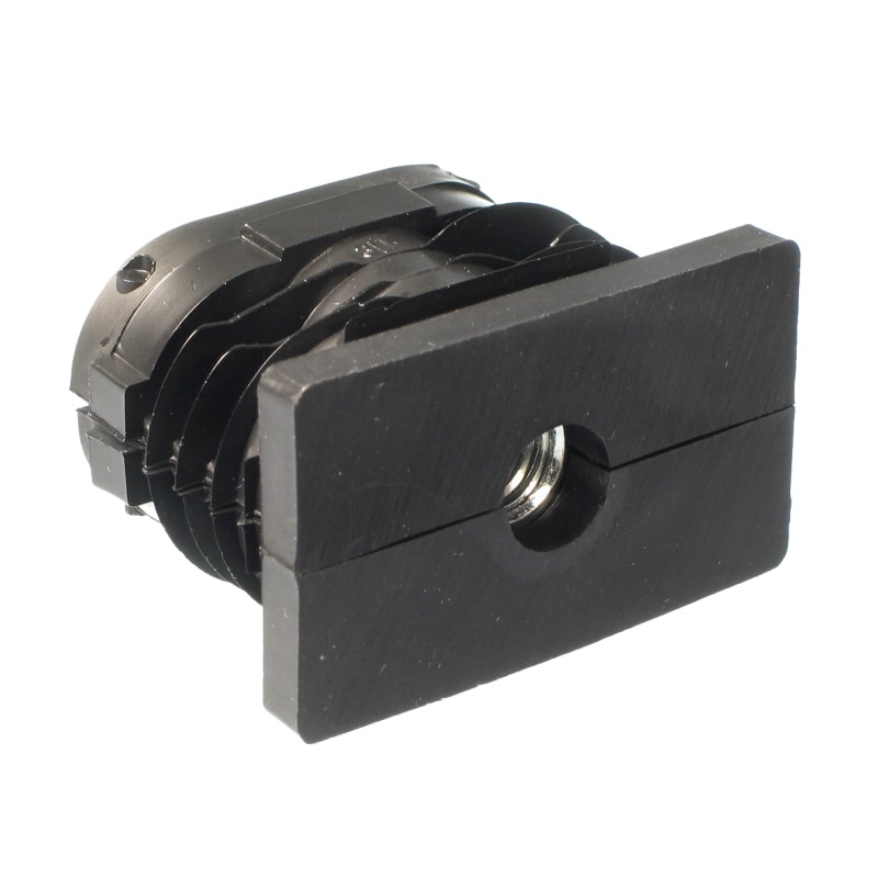 Záslepka obdélníková s&nbsp;kovovým závitem